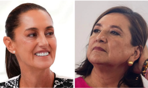 graphic of the two female presidential candidates in mexico likely to be elected