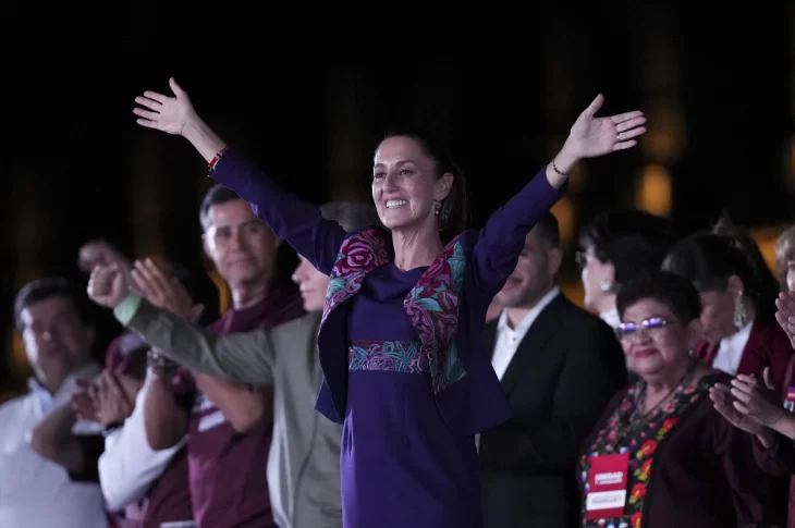 claudia sheinbaum is elected as mexico's first female president