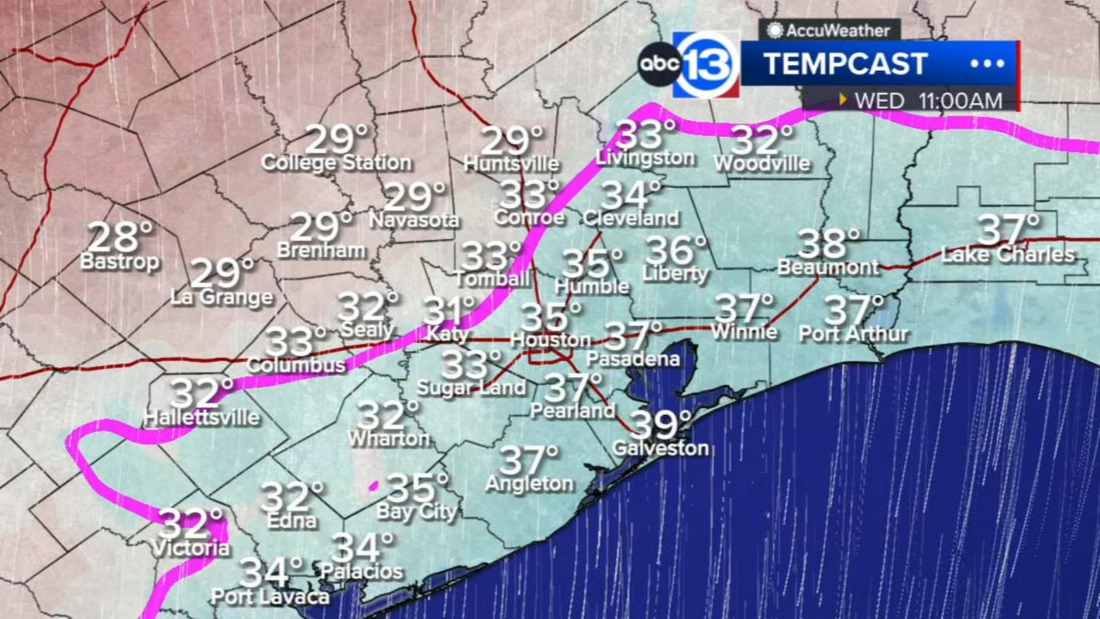 Arctic front brings storms Tuesday, hard freeze possible Wednesday ...