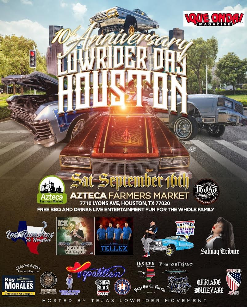 Low Riders Events 10th Anniversary Lowrider Day Houston » ¡Que Onda Magazine!