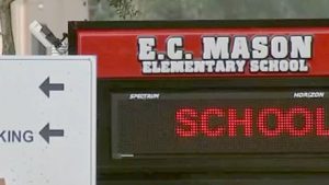 photograph of a sign of E.C. Mason Elementary