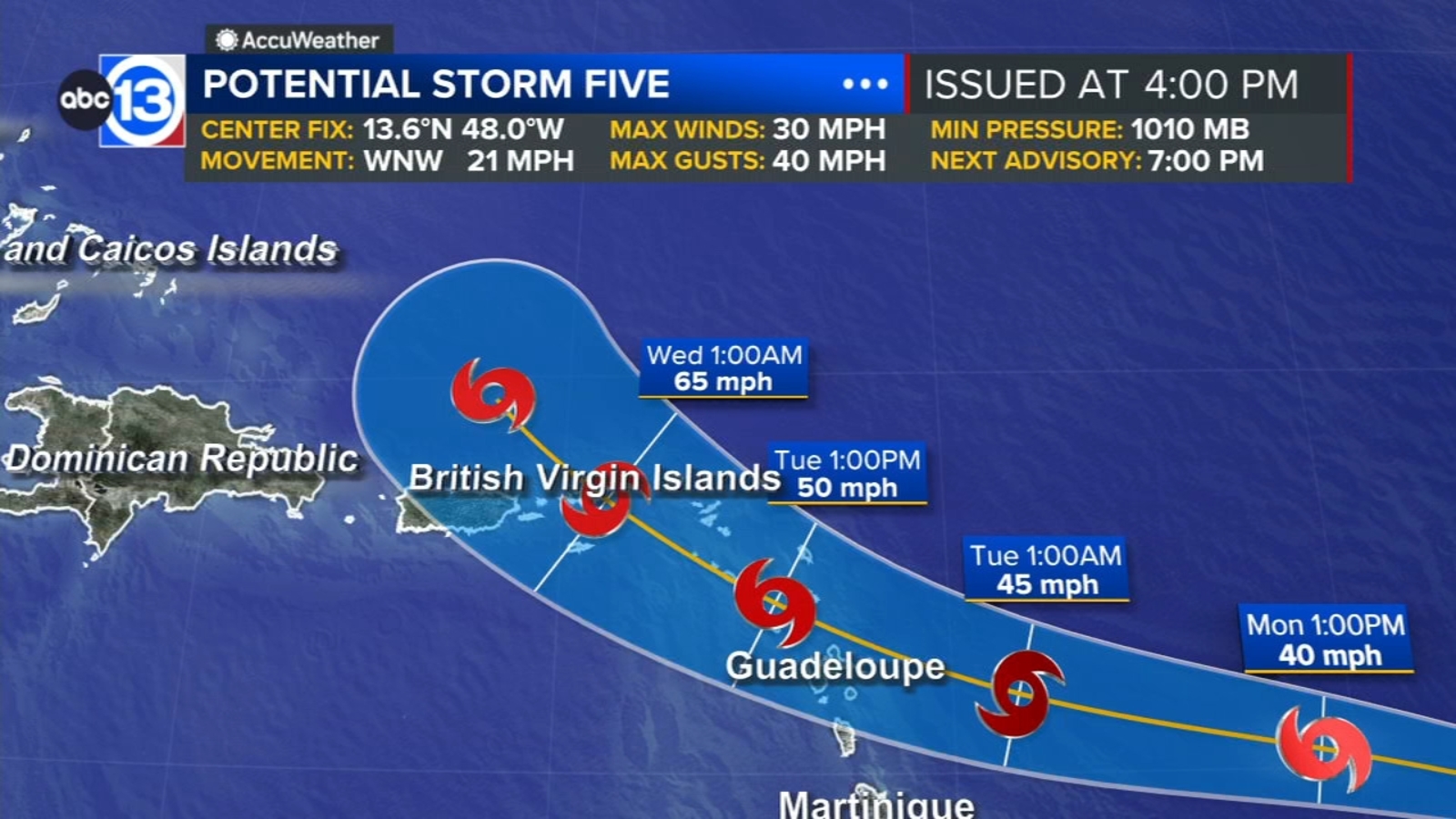 Potential Storm Five, soon-to-be Ernesto, develops in the Atlantic ...