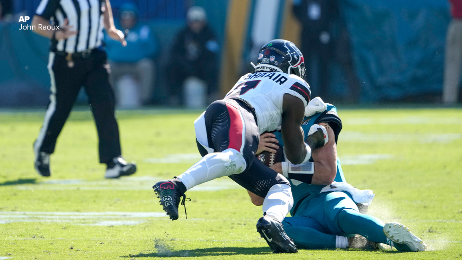 Texans' Azeez Al-Shaair Suspended 3 Games For Hit On Jaguars ...